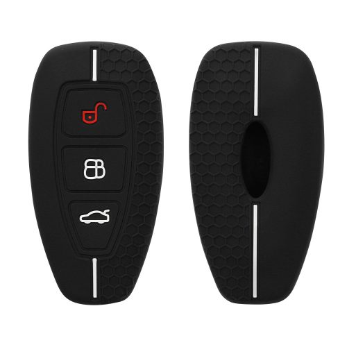 Κάλυμμα κλειδιού αυτοκινήτου Ford - 3 Κουμπιά - Keyless Go, Silicone, Black, 53133.05