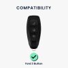 Κάλυμμα κλειδιού αυτοκινήτου Ford - 3 Κουμπιά - Keyless Go, Silicone, Black, 53133.05