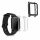 Σετ 2 θηκών για Xiaomi Amazfit Bip / Amazfit Bip Lite, Σιλικόνη, Μαύρο / Διαφανές, 54037.01