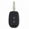 Θήκη κλειδιού αυτοκινήτου για Dacia / Renault - 2 κουμπιά - Keyless Go, kwmobile, Silicone, Black / Blue, 54813.02