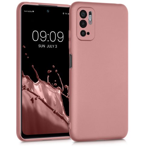 Θήκη για Xiaomi Redmi Note 10 5G, σιλικόνη, ροζ χρυσό, 54949.31