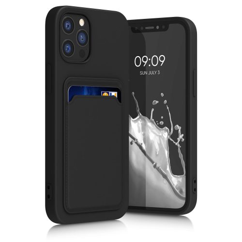 Θήκη για iPhone 12 / iPhone 12 Pro, Silicone, Black, 55112.01