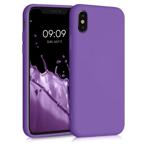 Θήκη για iPhone X / iPhone XS, Σιλικόνη, Μωβ, 49982.221