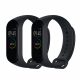 Σετ 2 ιμάντες για Huawei Mi Band 4, kwmobile, Silicone, Black, 49312.47