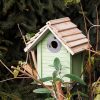 Navaris pine birdhouse, 25 x 20 x 17,9 cm, Green, 55458,01