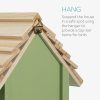 Navaris pine birdhouse, 25 x 20 x 17,9 cm, Green, 55458,01