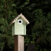 Navaris pine birdhouse, 25 x 20 x 17,9 cm, Green, 55458,01