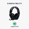 Σετ 2 μαξιλαριών αυτιών για ακουστικά Logitech G733, Kwmobile, Μαύρο, Textile, 55843.01