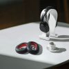 Σετ 2 μαξιλαριών αυτιών για ακουστικά Plantronics BackBeat PRO 2, Kwmobile, Μαύρο, Οικολογικό δέρμα, 55851.01