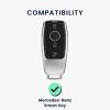 Θήκη κλειδιού αυτοκινήτου για Mercedes Benz - Smart Key, kwmobile, Silicone, Black / Gold, 56003.01