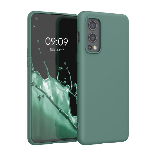 Θήκη για OnePlus Nord 2 5G, Silicone, Green, 56036.166, kwmobile