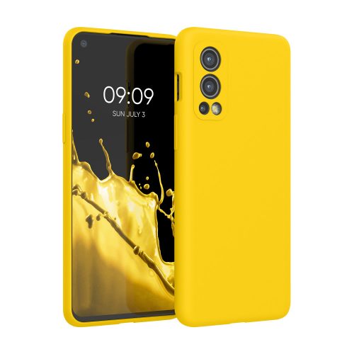 Θήκη για OnePlus Nord 2 5G, Silicone, Yellow, 56070.165, kwmobile