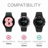 Πλαίσιο καντράν για Samsung Galaxy Watch 4 Classic (46mm), kwmobile, αλουμίνιο, μαύρο, 56178.01