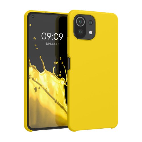 Κάλυμμα για Xiaomi Mi 11 Lite 5G, Silicon, Yellow, 54730.165, kwmobile