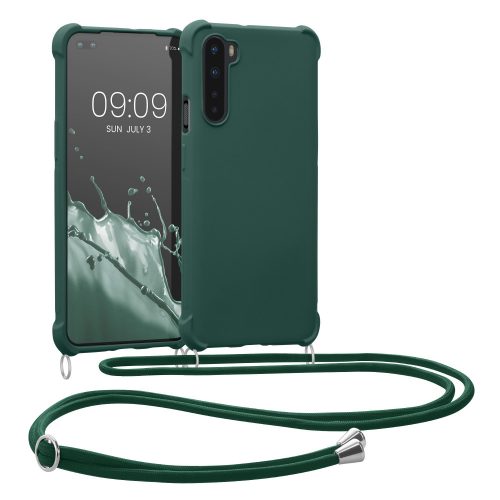 Θήκη για OnePlus Nord, Silicone, Green, 55677.80, kwmobile