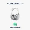 Σετ 2 μαξιλαριών αυτιών για ακουστικά Apple AirPods Max, Kwmobile, Γκρι, Οικολογικό δέρμα, 55895.35