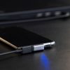 Σετ 2 αντάπτορες USB-C σε ορθή γωνία 90 μοιρών, Kwmobile, Ασημί/Μαύρο, Αλουμίνιο, 56386.02