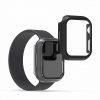 Σετ 2 θηκών για Apple Watch 7 (41mm), kwmobile, Safety glass, Black / Transparent, 56540.01