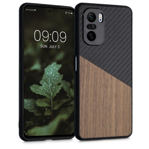 Κάλυμμα για Xiaomi Mi 11i / Poco F3, Wood, Brown, 56628.01, kwmobile