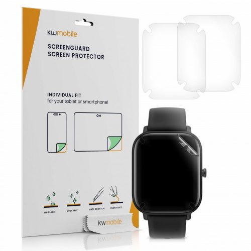 Σετ 3 προστατευτικών μεμβρανών για Xiaomi Amazfit GTS 2 Mini, kwmobile, Polymer, Transparent, 56691.1