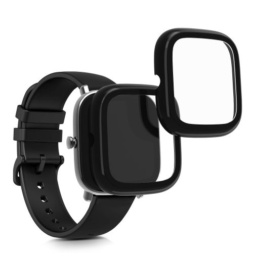 Σετ 2 Θήκες για Xiaomi Amazfit GTS 2 Mini, kwmobile, Safety glass, Μαύρο, 56690.01