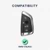 Θήκη για κλειδί αυτοκινήτου για BMW - 3 Κουμπιά - Smart Key, kwmobile, Πλαστικό, Πολύχρωμο, 56724.01