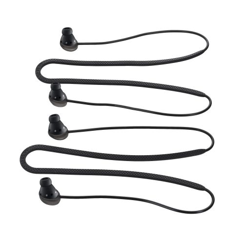 Σετ 2 λουριών για ακουστικά Samsung Galaxy Buds Pro, Kwmobile, Μαύρο, Σιλικόνη, 56874.01