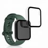 Σετ 2 θηκών για Xiaomi Redmi Watch 2, kwmobile, Safety Glass, Μαύρο / Διαφανές, 56913.01