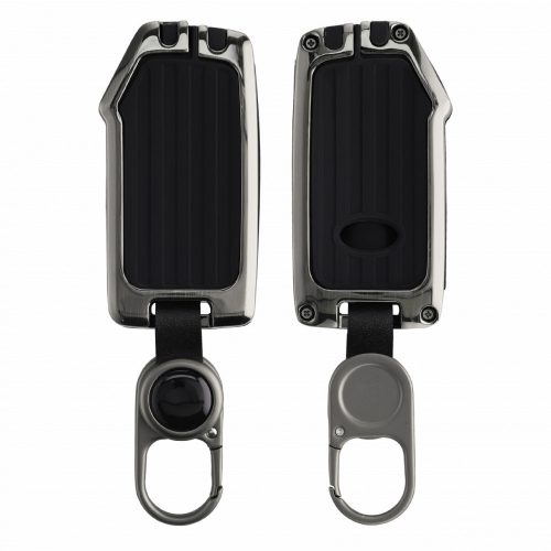 Θήκη για κλειδί αυτοκινήτου για Kia - 3 κουμπιά - Smart Key, kwmobile, κράμα ψευδαργύρου, ασήμι, 56925.19