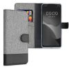 Κάλυμμα για Motorola Moto G200 5G, Textile, Grey, 57007.22, kwmobile