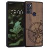 Θήκη για Motorola Moto G60s, Wood, Brown, 57067.01, kwmobile