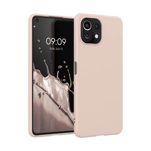 Κάλυμμα για Xiaomi Mi 11 Lite 5G, Silicone, Cream, 54726.225, kwmobile