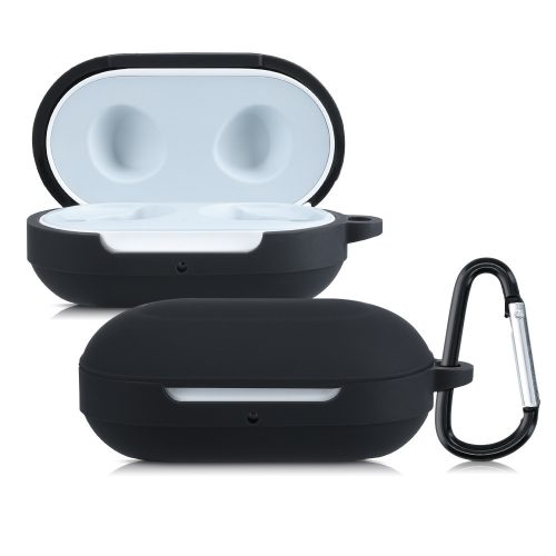 Κάλυμμα για ακουστικά Samsung Galaxy Buds/Galaxy Buds Plus, Kwmobile, Μαύρο, Σιλικόνη, 57052.01