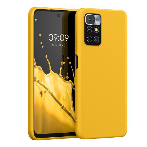 Θήκη για Xiaomi Redmi 10, Silicone, Yellow, 56147.143, kwmobile