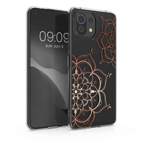 Θήκη Kwmobile για Xiaomi Mi 11 Lite 5G/11 Lite 5G NE, σιλικόνη, διαφανές/ροζ, 57081.02