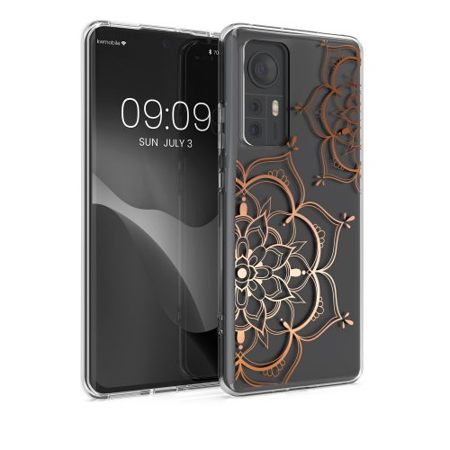 Θήκη Kwmobile για Xiaomi 12/12X, Σιλικόνη, Διαφανές/Ροζ, 57097.02