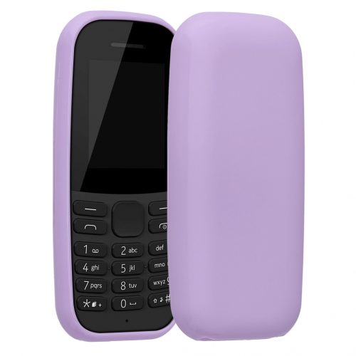 Θήκη Kwmobile για Nokia 105 (2019), Σιλικόνη, Μωβ, 53673.108