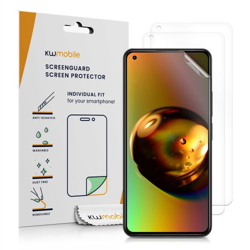 Σετ 3 προστατευτικών μεμβρανών για Xiaomi 11 Lite 5G / 11 Lite 5G NE, kwmobile, εμπρός, διαφανές, 57232.1