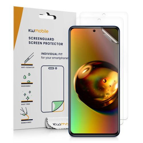 Σετ 3 προστατευτικών μεμβρανών για Xiaomi Poco X3 NFC / Poco X3 Pro, kwmobile, εμπρός, διαφανές, 57236.1