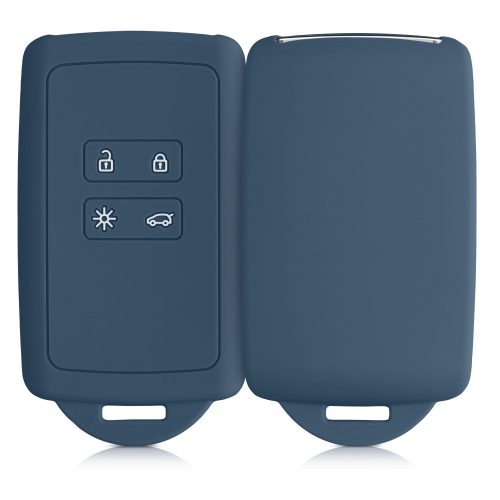 Κλειδιά αυτοκινήτου για Renault 4 Κουμπιά - Smart Key, Kwmobile, Blue, Silicone, 48035.202