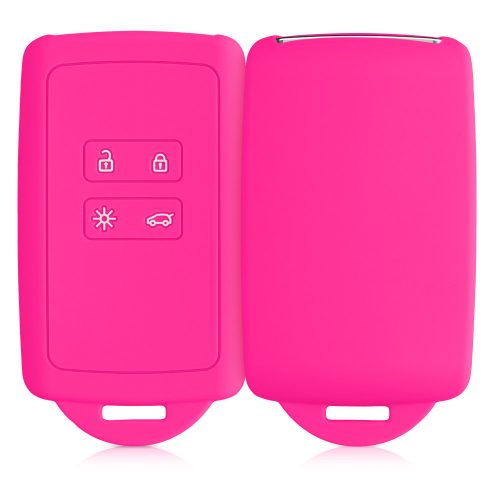 Κλειδιά αυτοκινήτου για Renault 4 Κουμπιά - Smart Key, Kwmobile, Pink, Silicone, 48035.77