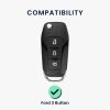 Θήκη για κλειδί αυτοκινήτου Ford 3 Buttons - MyKey, Kwmobile, Silver, Silicone, 57313.94