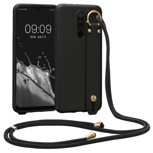 Θήκη Kwmobile για Xiaomi Redmi 9, Silicone, Black, 57329.01