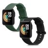 Σετ 2 ιμάντων για Xiaomi Mi Watch Lite/Redmi Watch, Kwmobile, Μαύρο/Πράσινο, Σιλικόνη, 54778.03