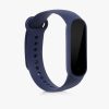 Σετ 2 ιμάντων για Xiaomi Mi Smart Band 6/Mi Band 6/Mi Band 5, Kwmobile, Black/Blue, Silicone, 57428.02