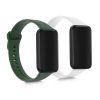 Σετ 2 ιμάντων για Xiaomi Redmi Smart Band Pro, Kwmobile, Λευκό/Πράσινο, Σιλικόνη, 57425.02