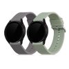 Σετ 2 ιμάντων για Samsung Galaxy Watch 4 (40mm), Kwmobile, Grey/Green, Silicone, 57420.02