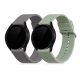 Σετ 2 ιμάντων για Samsung Galaxy Watch 4 (40mm), Kwmobile, Grey/Green, Silicone, 57420.02