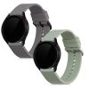 Σετ 2 ιμάντων για Samsung Galaxy Watch 4 (40mm), Kwmobile, Grey/Green, Silicone, 57420.02