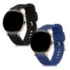 Σετ 2 ιμάντων για Huawei Watch GT 3 Pro (43mm)/Watch GT 3 (42mm), Kwmobile, Black/Blue, Silicone, 57109.02